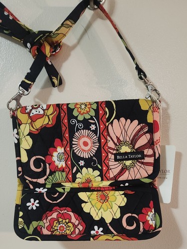 Bella Taylor Quilted Tri Fold Wallet w/ removable shoulder strap. NEW with tags. - Picture 12 of 14