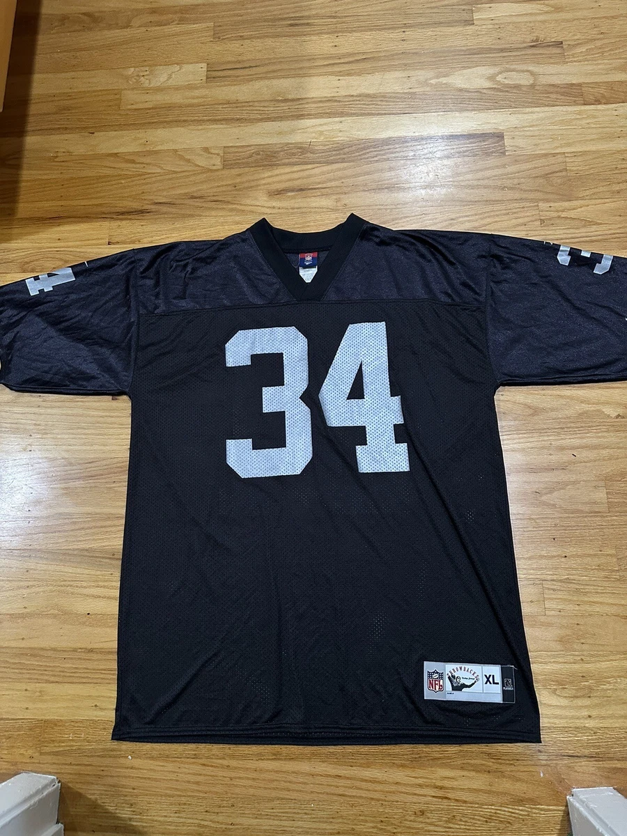 Reebok Vintage Collection Jersey Mens 2XL NFL Throwbacks Raiders 34 Bo Jackson