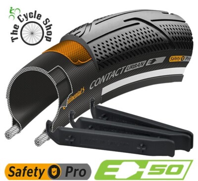 x Continental Contact Urban x Reflective Bike Tyre Plus