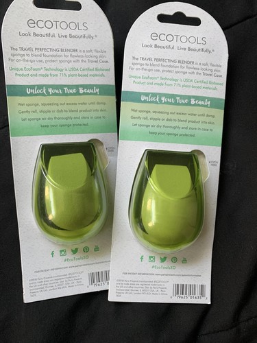 NEW EcoTools Travel Perfecting Blender Travel Case and Sponge Makeup Lot Of 2! - Bild 2 von 2