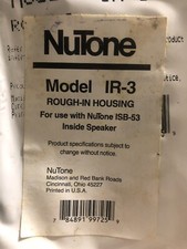 NuTone IR3 Rough-In Housing For ISB-53 Inside Speaker