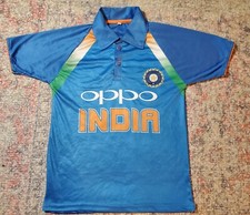 India National Cricket Team "Oppo" Polo-Type Shirt-Size 34-CHECK MEASUREMENTS 