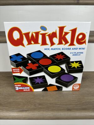 Qwirkle Strategy Mix And Match Tile Board Game Mindware 100% Complete W/Baggie 
