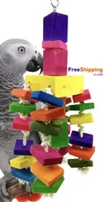 1001 Cubic Bonka Bird Toy parrot cage toys cages chew african grey conure macaw