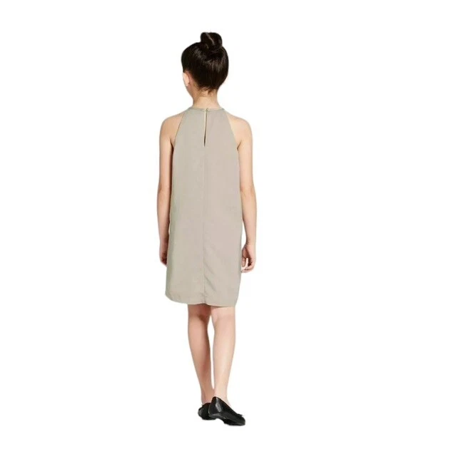 Vestido Victoria Beckham para Target Niñas Talla L Apliques de Encaje Salvia Cuello Halter Foto 4 de 4