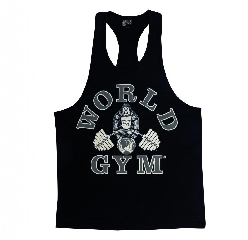 World Gym Workout Tank Top Racerback Bodybuilding Gym Clothes W310