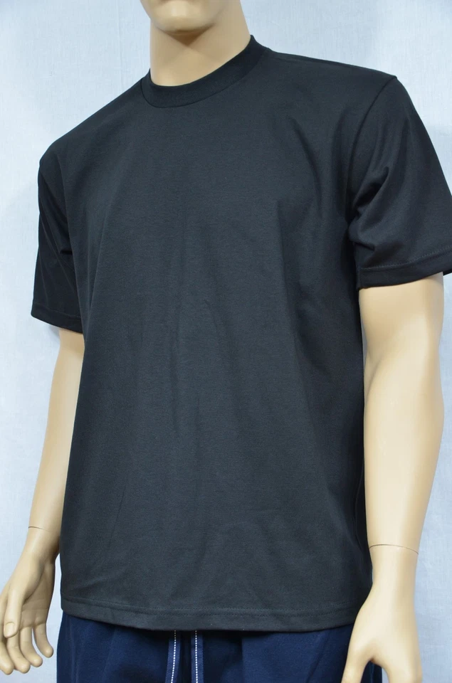 1 Pro Club Nueva Camiseta Peso Pesado Camiseta Color Liso En Blanco S-7XL Proclub Cuello Redondo Foto 3 de 4