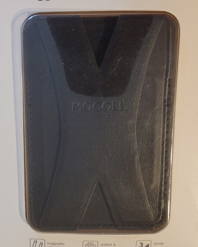 Mocoll Phone Stand Leather Black Card Wallet IPhone 12 Series Compatible Magsafe - Picture 11 of 19