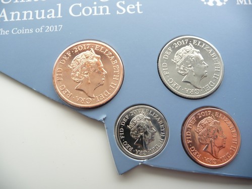 2017 Royal Mint 4x Definitive BU Coins - 1p 2p 5p 10p - Brilliant Uncirculated