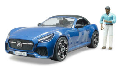 Bruder Auto Cabrio GT 03481 Roadster mit Fahrer Mann Modell 03408 03485 02504