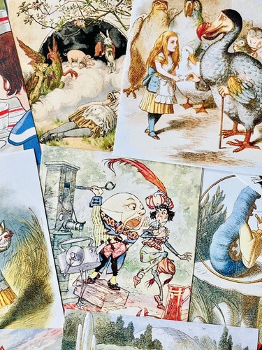 Alice In Wonderland Junk Journal Scrapbook Kit 20 Vintage Themed Pictures #WA2 - Picture 7 of 10