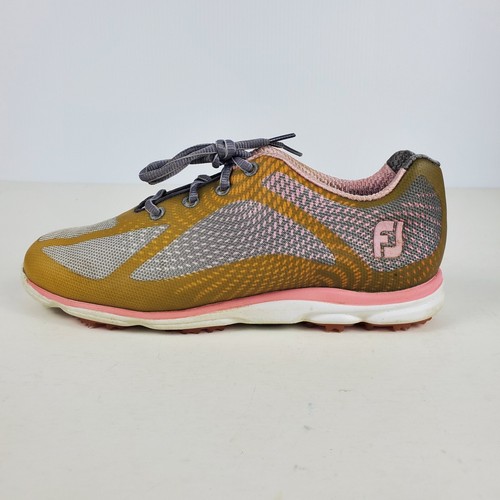 FootJoy Empower Damen-Golfschuhe ohne Spikes Größe 8,5 98000 grau pink - Bild 2 von 9