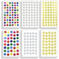 3000 Count Foil Star Stickers for Kids Reward 60 Sheets Small Self-Adhesive