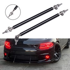 8"-11" Strut Rods Front Bumper Lip Splitter Support Black for Dodge Honda Toyota