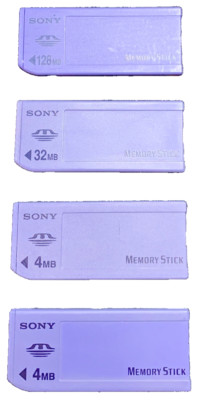 Originale Sony Memorysticks 4 / 32 / 128 MB
