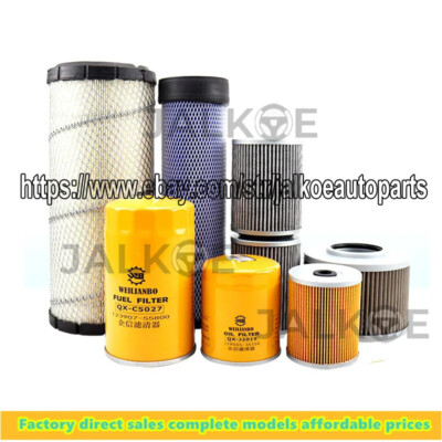 For Kobelco SK60-8 Excavator Element Oil Diesel Filter Air Filter Pilot Filter