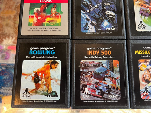 LOT OF 12 NEAR-MINT ATARI 2600 GAMES W/ MANUALS ASTEROIDS SPACE WAR OUTLAW +++ - Picture 5 of 11
