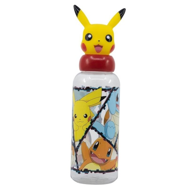 Pokemon Pikachu 3D Deckel Kinder Wasserflasche Trinkflasche Flasche 560 Ml-image