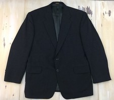 STAFFORD - Mens 2-Button Gray Wool-blend Blazer Jacket, 44 Regular - MUST SEE