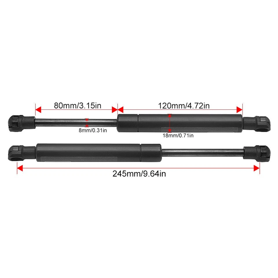 For 1998-2013 Porsche 911 Front Hood Gas Spring Shock Struts Damper Lift Support - Image 2 of 4