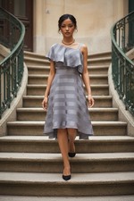 Coast Dress NewWT Size 14 Dove Gray Silver Ballgown Prom Dress