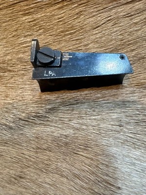 LPA Solid Steel Rear Sight,Fully Adjustable Up + Down W/Serations For Rifle