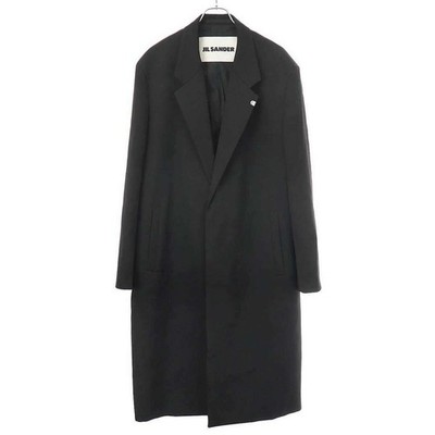 JIL SANDER 23SS Woolchester Coat J22AA0104 Black 52 Used MESC-0