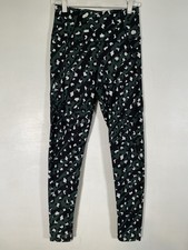 Rockwear Womens Green Camo Ankle Pocket Legging Pants Size 10 Very Good JP274