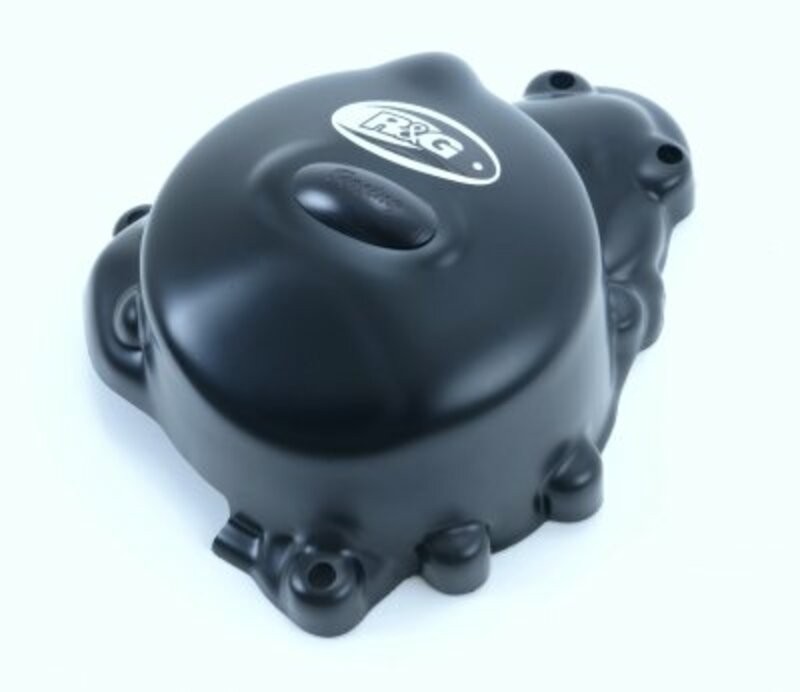 Cache moteur gauche R&G RACING Race Series noir pour Triumph Daytona