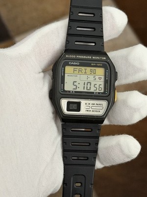 Rare Vintage Casio Blood Pressure Monitor BP-120 Men s Digital Sports Watch JDM