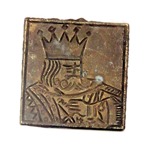 Antique Brass Jewellery Making Stamping Dye Original Old Hand Crafted Engraved