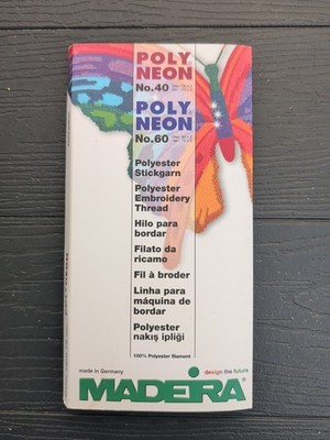 Madeira Rayon Color Card Polyester Embroidery Thread Poly Neon 40 60 #79