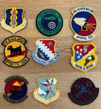 USAF Mixed Military Patches Collection Lot &ndash; Bundle 3 &ndash; 9 Pieces