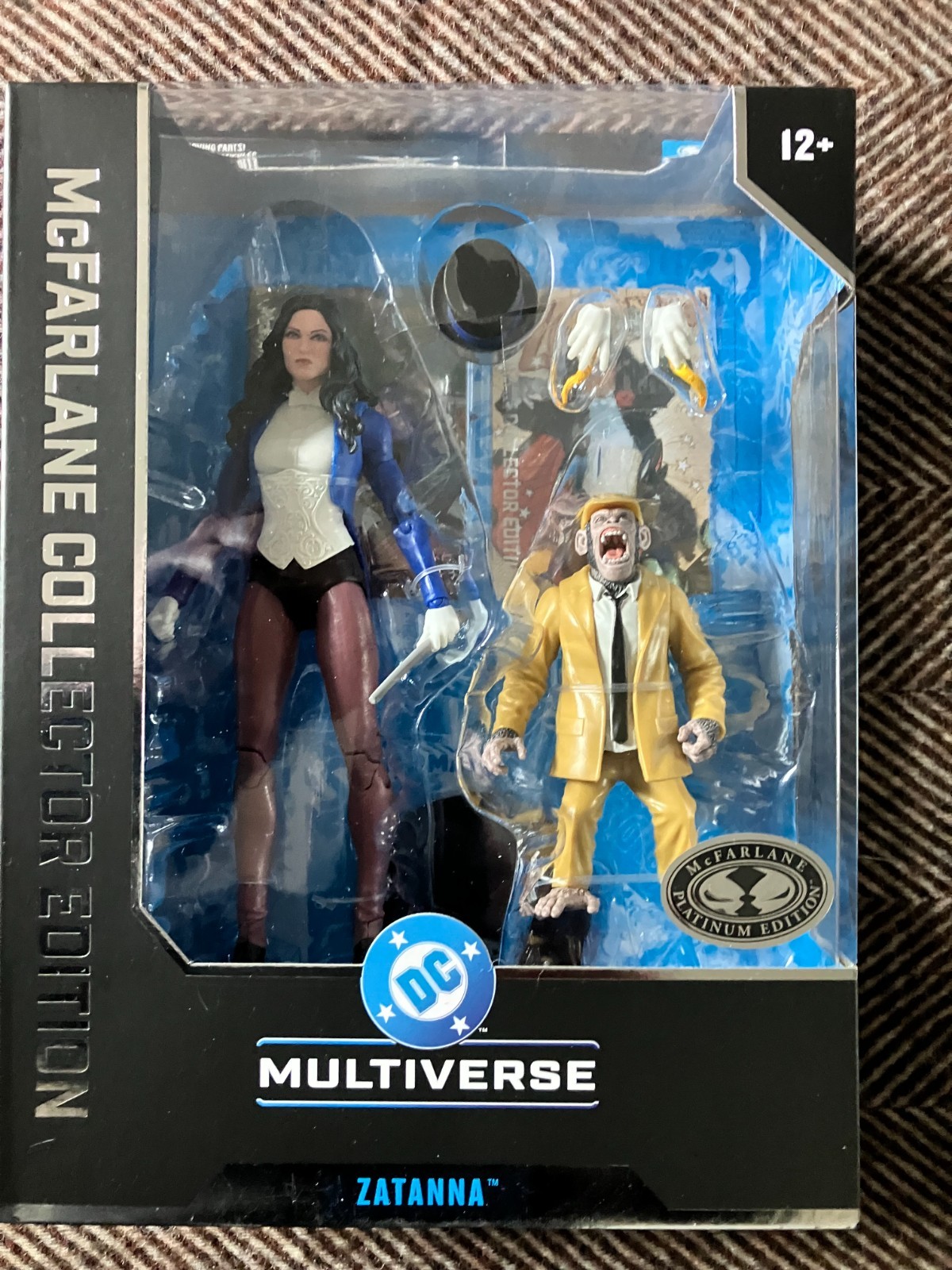 Zatanna & Detective Chimp  McFarlane Platinum Chase Variant New in Box