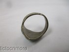 VINTAGE NAVAJO INDIAN COBBLESTONE TURQUOISE STAMPWORK RING STERLING — photo 7