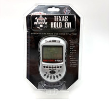 Texas Hold EM Electronic Handheld Game World Series of Poker Travel Size NOS