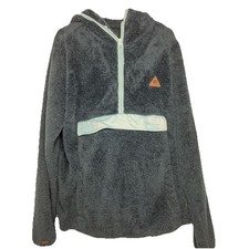 Billabong Adventure Division Hoodie Mens XL Blue Sherpa Fleece Pullover Jacket