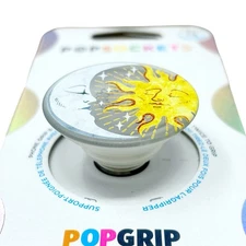PopSockets PopGrip Premium Phone Grip & Stand - Translucent Sun And Moon