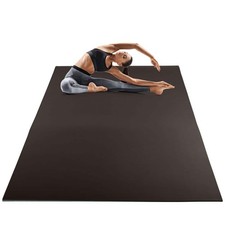 6 ft.L x 4 ft.W - 8mm Thick - 24 Sq.Ft.- Non-Slip Yoga Exercise Workout Mat by