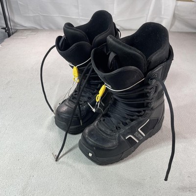 Burton Invader Snowboard Boots Mens 8 Black Imprint Freestyle Lace Up Winter