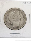 1907-O Barber Silver Half Dollar US American 50c Fifty Cent Liberty Coin