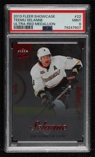 2013-14 Fleer Showcase Ultra Teemu Selanne #22 Red Medallion 34/99 PSA 9