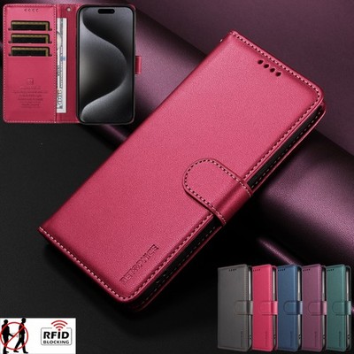 Schutz Hülle Brieftasche Leder RFID Ständer Für Motorola G86 G17 G67 G37 Edge 70