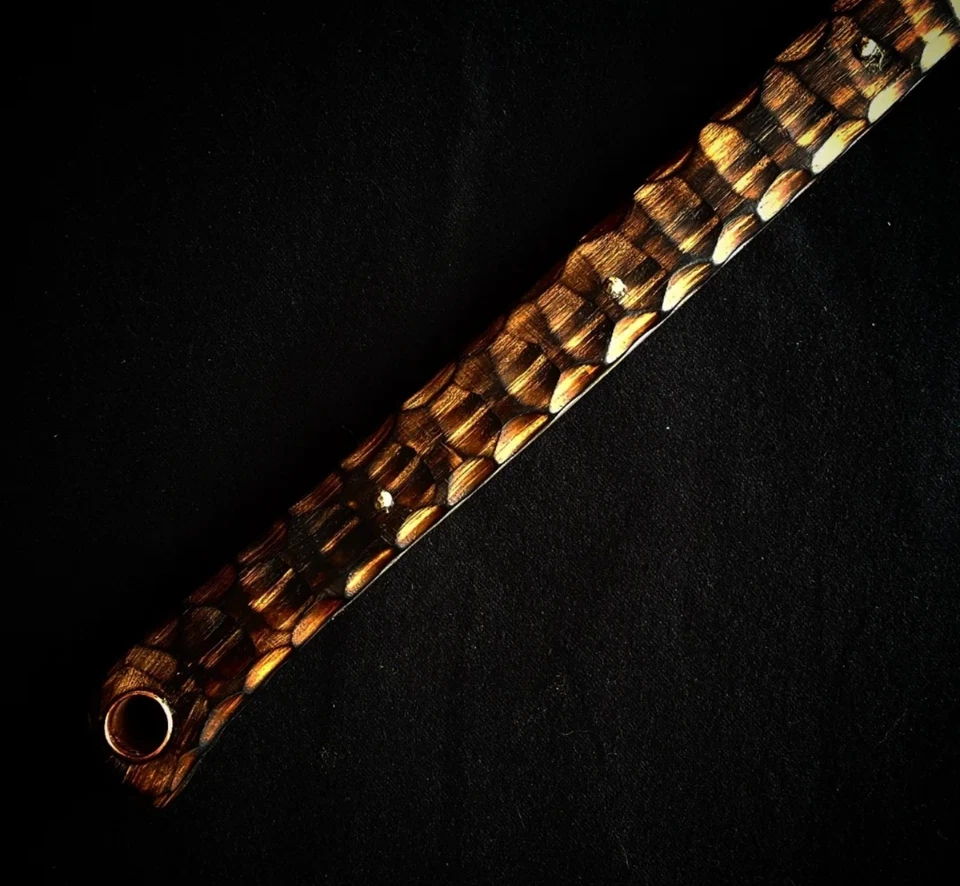 MACHETE DIVISOR DE CERDO DE CAZA DE ACERO AL CARBONO HECHO A MANO PERSONALIZADO CON FUNDA Foto 3 de 3