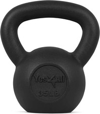 Cast Iron Kettlebell, Strength Training Kettlebells 5-80 Lb (5,10,15,20,25,30,35