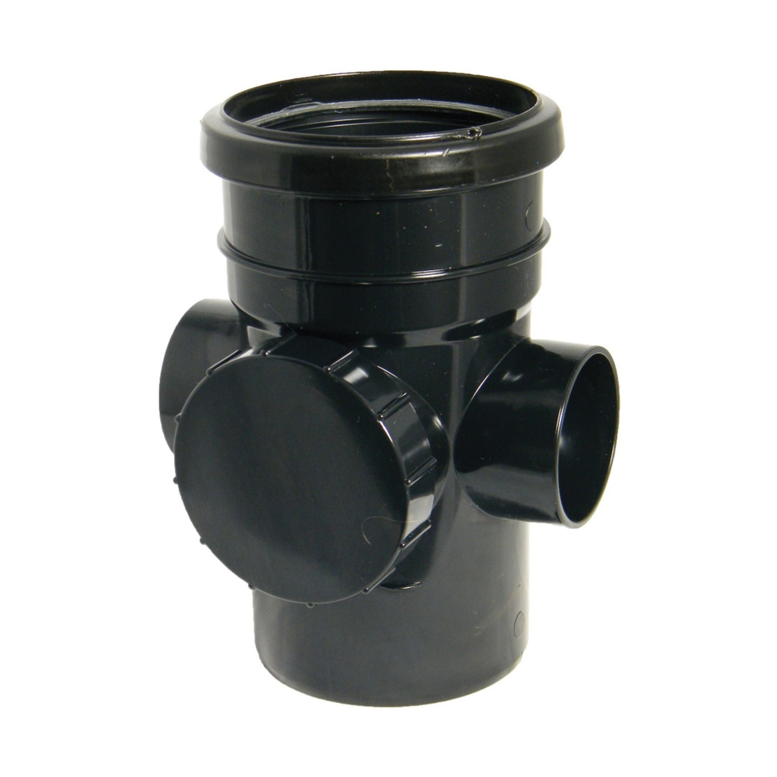 Floplast 110Mm Soil Access Socket/Spigot Black - Grey - Image 5