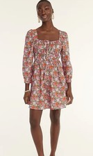 J. Crew  X Liberty Cinched Waist Bodice Sezane-Inspired Dress Floral 14