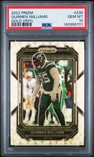 2022 PANINI PRIZM GOLD VINYL #230 QUINNEN WILLIAMS 5/5 PSA 10
