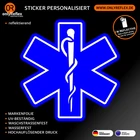 Star of Life Logo, Stickers, Retro Reflective or Regular Colours