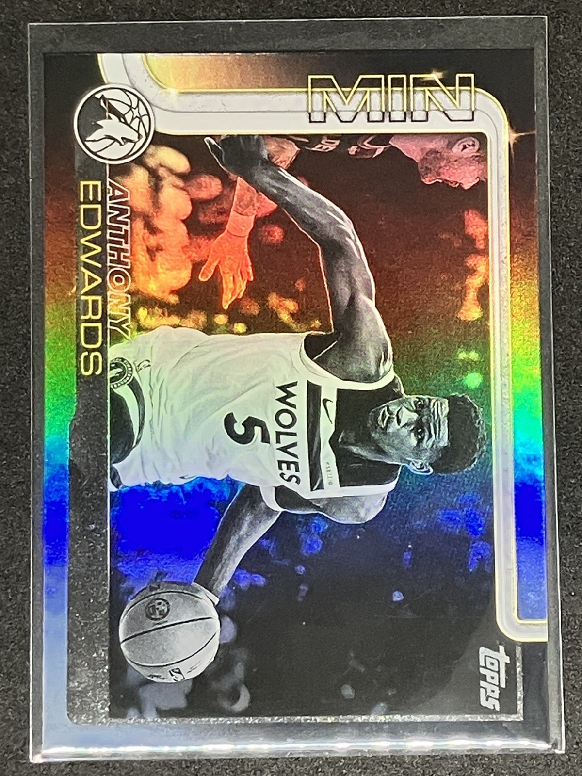 2025 Topps Anthony Edwards Blackout #108 Black Friday Exclusive